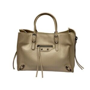 Balenciaga Paper Handbag Beige Tan One